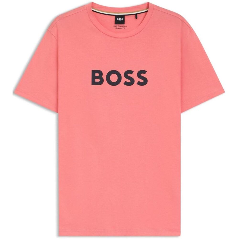 Boss Mens Hbw Logo T-Shirt / Bright Pink